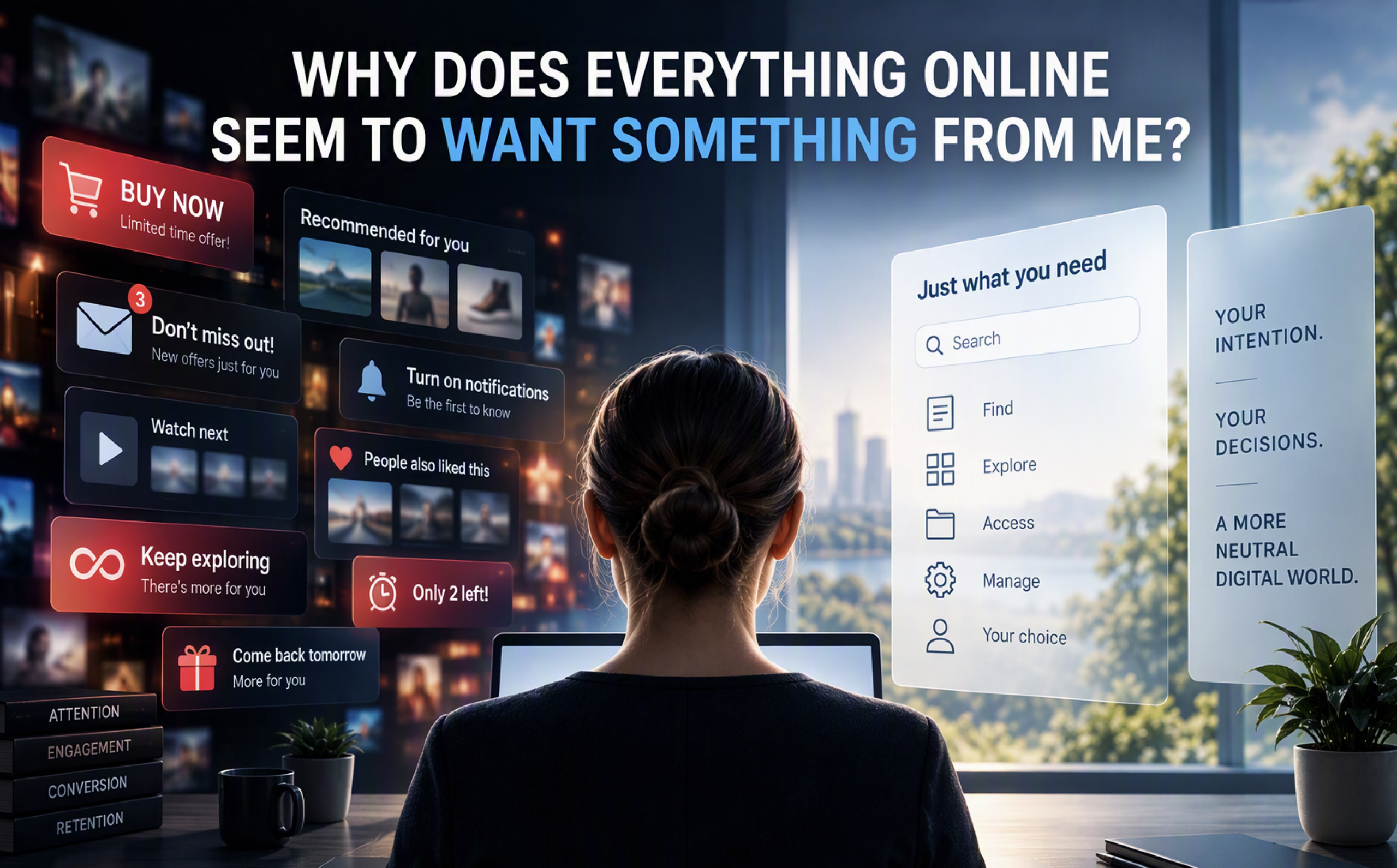 Why Does Everything Online Seem to Want Something From Me?
